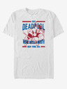 ZOOT.Fan Bílé unisex tričko Marvel Deadpool Text Overlay