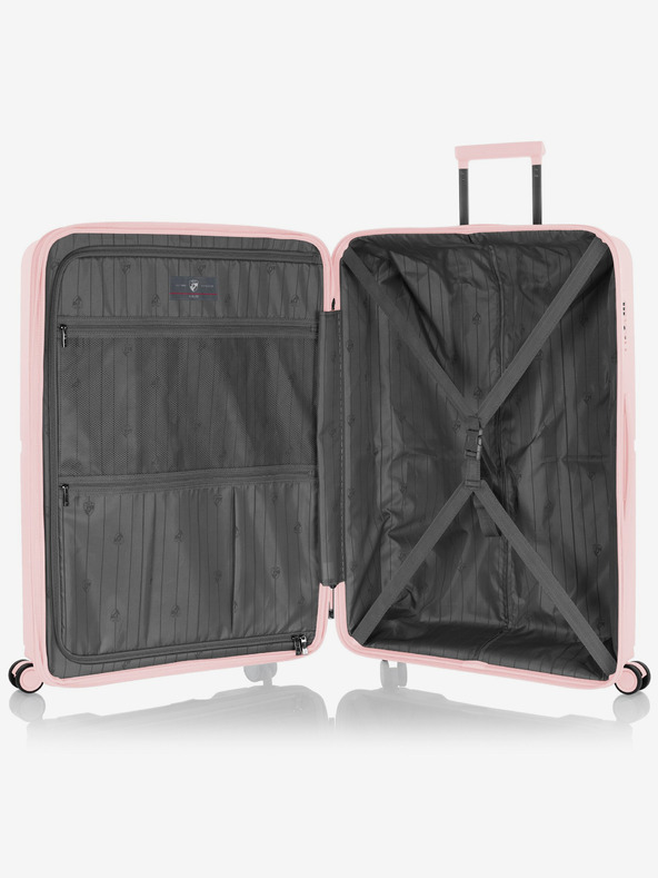 Heys Růžový dámský cestovní kufr Heys Airlite L Blush