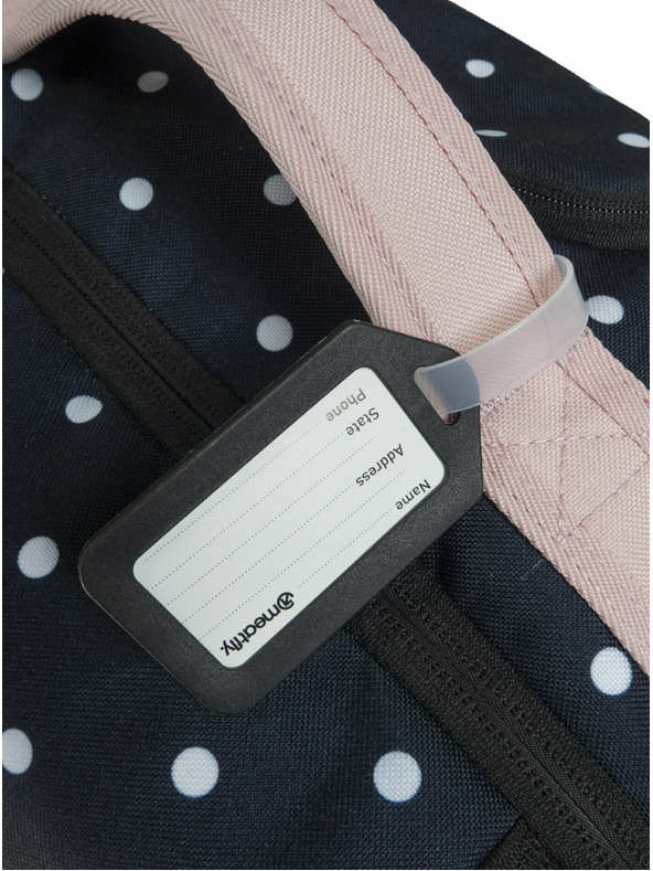 Meatfly Meatfly kufr Contin White Dot / Powder Pink | Černá | Objem 100 L