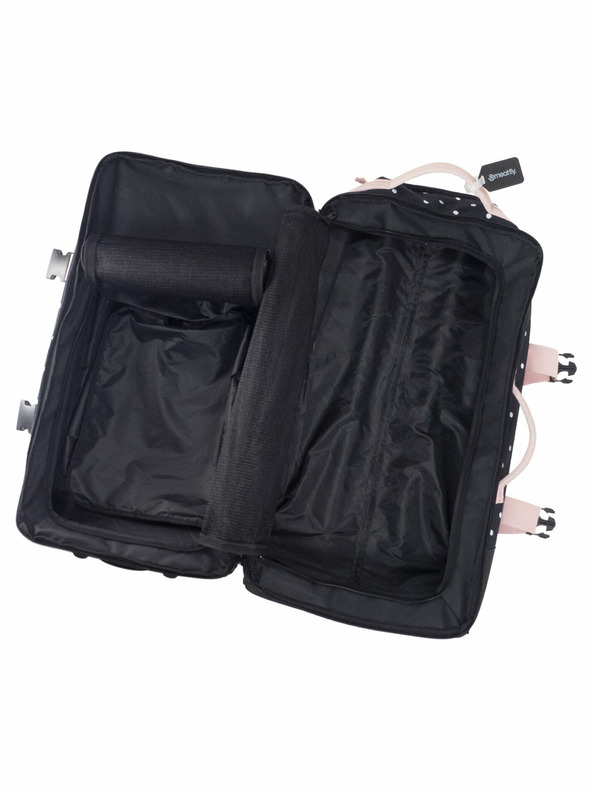 Meatfly Meatfly kufr Contin White Dot / Powder Pink | Černá | Objem 100 L
