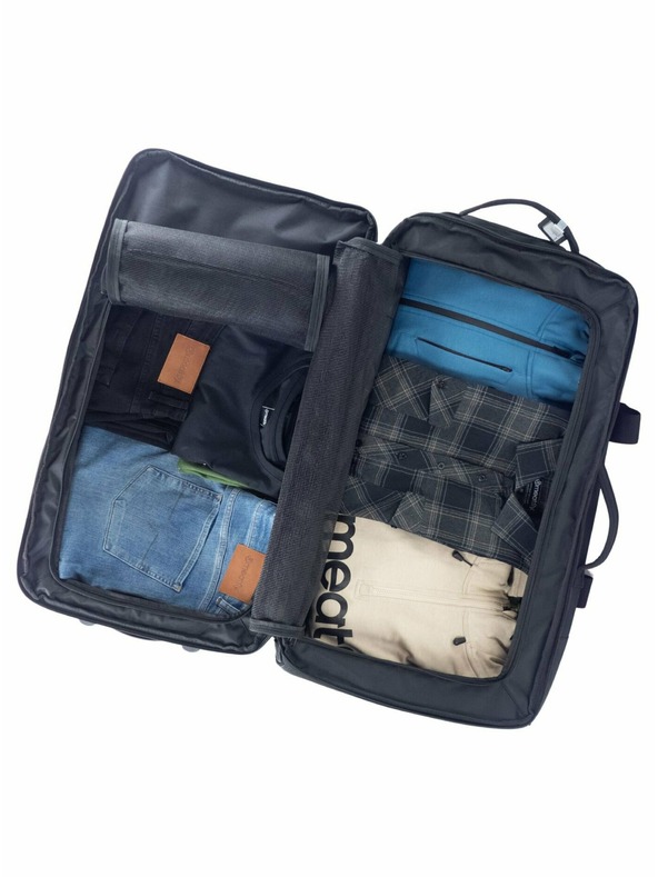 Meatfly Meatfly kufr Contin Grey Heather | Černá | Objem 100 L