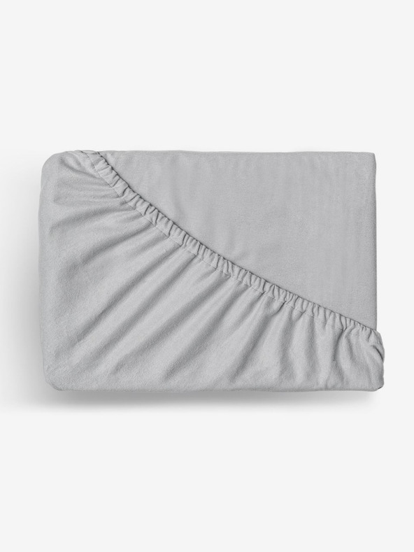 Kvalitex Flanelové napínací prostěradlo 220x200cm světle šedé