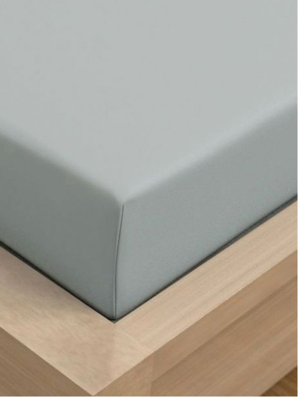 Kvalitex Jersey prostěradlo s lycrou jednolůžko 90x200cm světle šedé Kvalitex