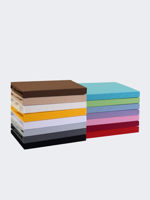 Kvalitex Jersey prostěradlo 160x200cm sytě žluté Kvalitex