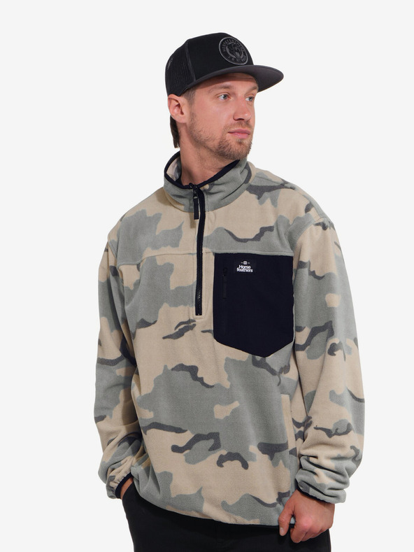 Horsefeathers Fleecová mikina Darko Pullover  Horsefeathers