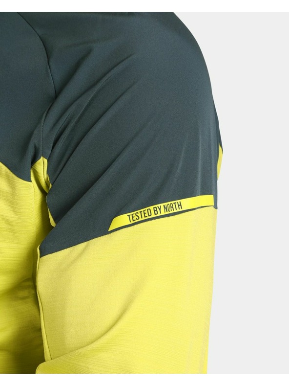 Kilpi Pánská strečová mikina s kapucí Kilpi MEMPHIS-M Světle zelená