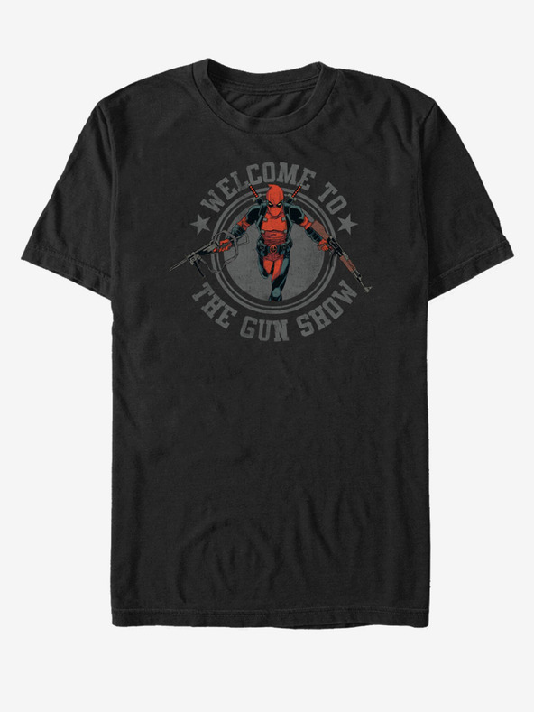 ZOOT.Fan Černé unisex tričko Marvel Gun Show