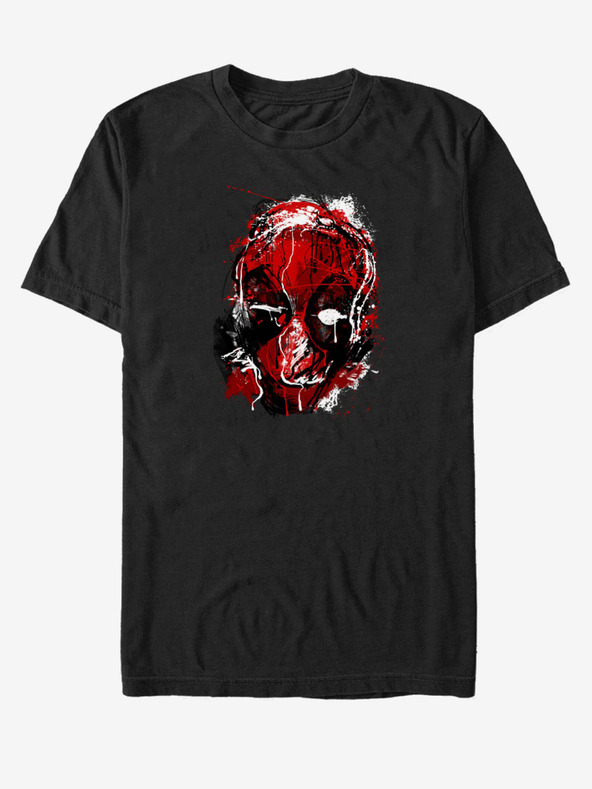 ZOOT.Fan Černé unisex tričko Marvel Deadpool Drippy