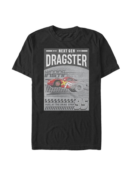 ZOOT.Fan Černé pánské tričko Pixar Dragster Gen