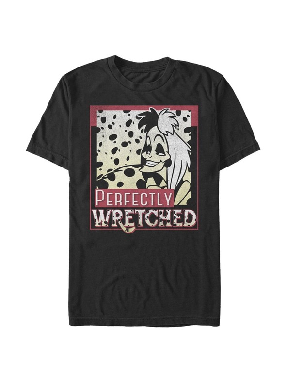 ZOOT.Fan Černé pánské tričko Disney Classics Wretched Cruella