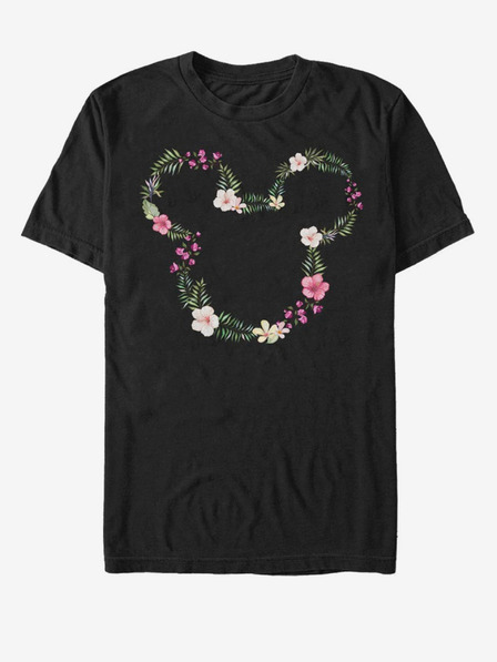 ZOOT.Fan Černé pánské tričko Disney Floral Mickey