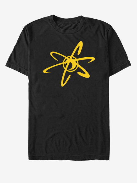 ZOOT.Fan Černé unisex tričko Nickelodeon Neutron Logo