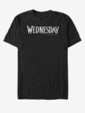 ZOOT.Fan Černé unisex tričko MGM Wednesday Logo