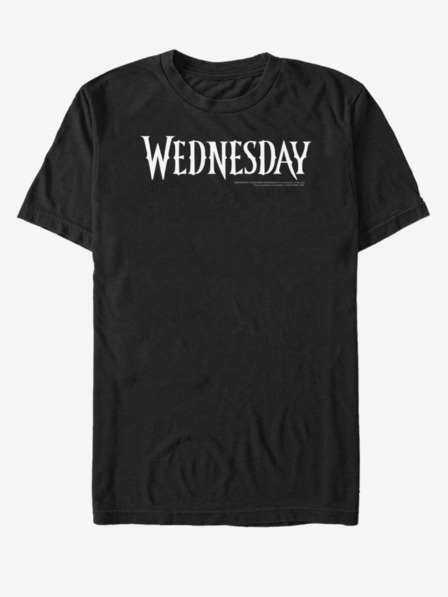 ZOOT.Fan Černé unisex tričko MGM Wednesday Logo