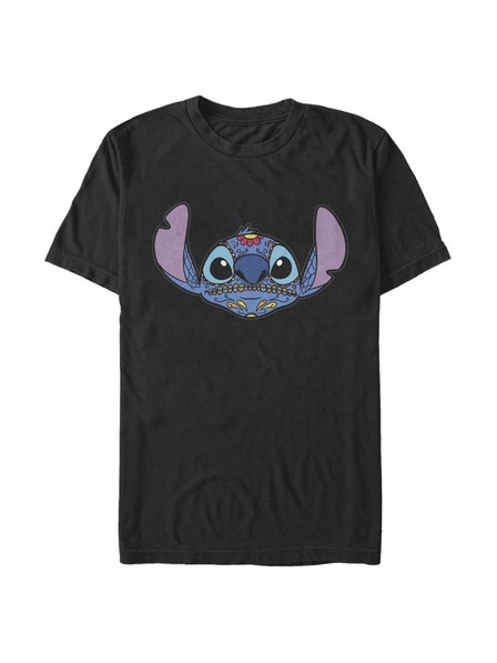 ZOOT.Fan Černé pánské tričko Disney Classics SUGAR SKULL STITCH