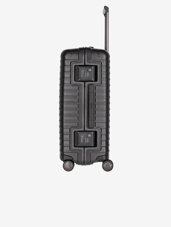 Titan Černý cestovní kufr Titan Litron Frame M Black