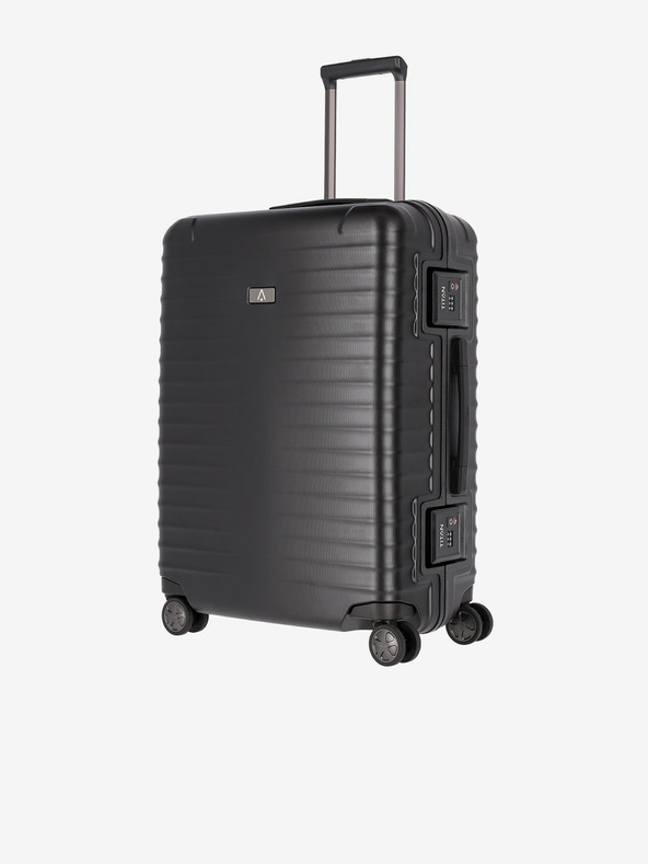 Titan Černý cestovní kufr Titan Litron Frame M Black