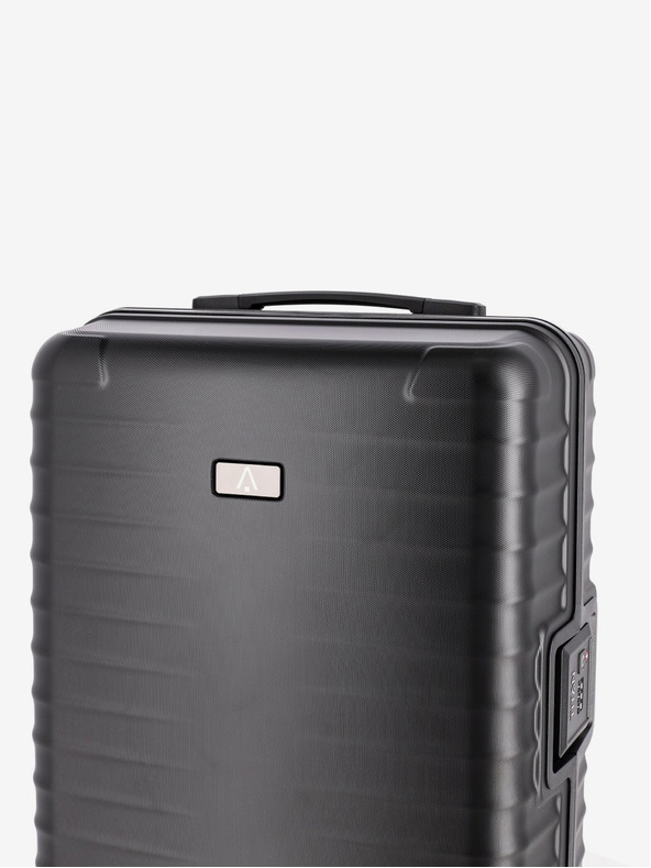 Titan Černý cestovní kufr Titan Litron Frame M Black