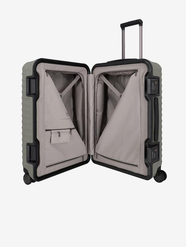 Titan Béžový cestovní kufr Titan Litron Frame M