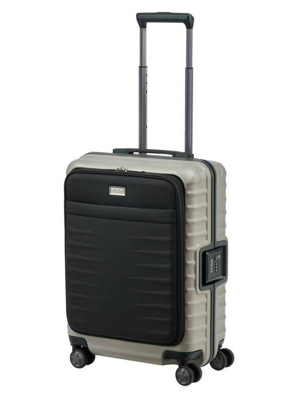 Titan Cestovní kufr Titan Litron Frame S Front pocket Champagne