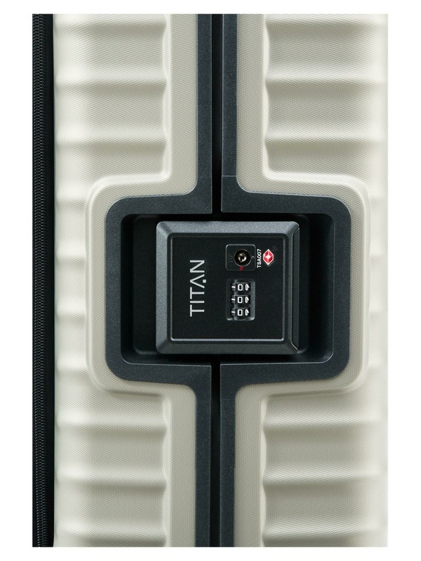 Titan Cestovní kufr Titan Litron Frame S Front pocket Champagne