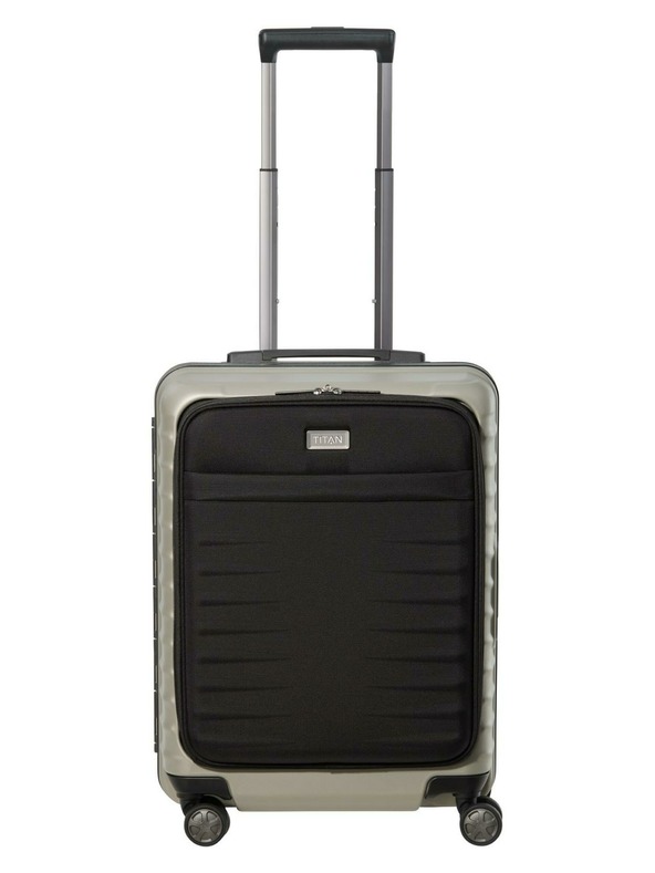 Titan Cestovní kufr Titan Litron Frame S Front pocket Champagne