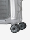 Travelite Cestovní kufr ve stříbrné barvě Travelite Next 4w S Front pocket Silver