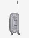 Travelite Cestovní kufr ve stříbrné barvě Travelite Next 4w S Front pocket Silver