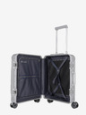 Travelite Cestovní kufr ve stříbrné barvě Travelite Next 4w S Front pocket Silver