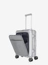 Travelite Cestovní kufr ve stříbrné barvě Travelite Next 4w S Front pocket Silver