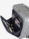 Travelite Cestovní kufr ve stříbrné barvě Travelite Next 4w S Front pocket Silver