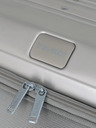 Travelite Cestovní kufr ve stříbrné barvě Travelite Next 4w S Front pocket Silver