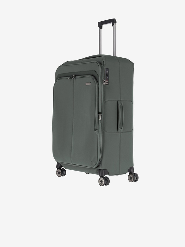 Travelite Zelený cestovní kufr Travelite Priima L