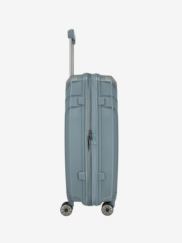 Travelite Šedomodrý cestovní kufr Travelite Elvaa 4w M