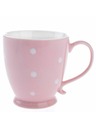 Casa de Engel Porcelánový hrnek, růžový s putníky, 440ml, 6/36