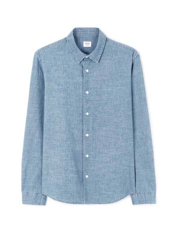 Celio Modrá pánská košile Celio Lachambray