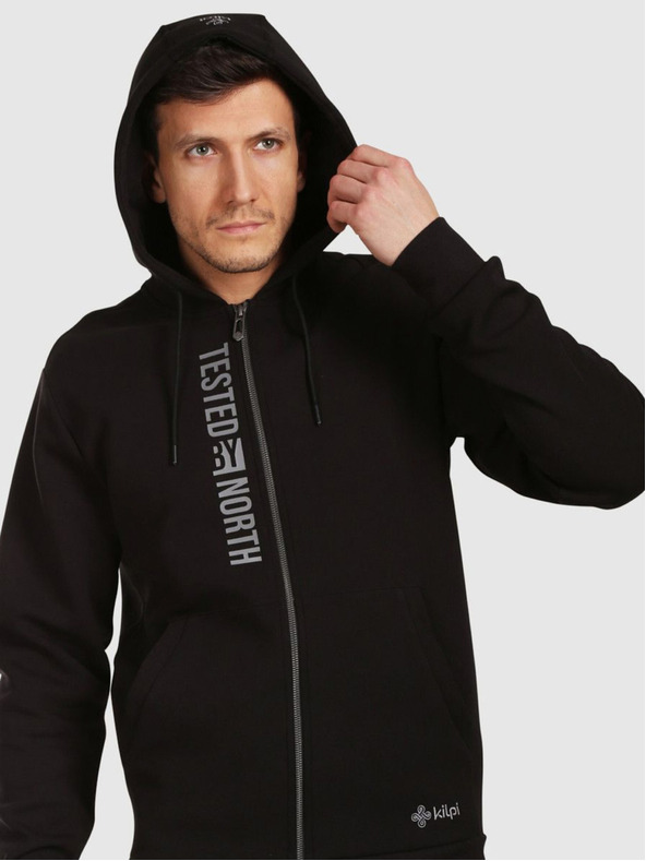 Kilpi Pánská bavlněná mikina s kapucí Kilpi AVILA-M Černá