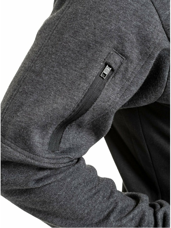 Meatfly Meatfly pánská technická mikina Josh Heather Black | Černá | Velikost