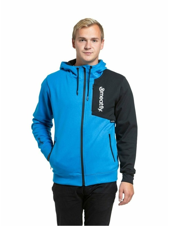 Meatfly Meatfly pánská technická mikina Lightyear Bright Blue | Modrá | Velikost