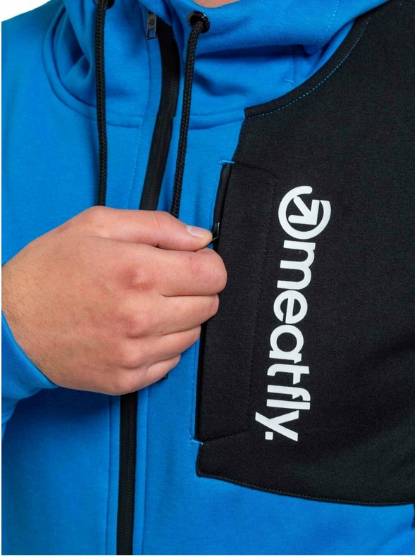 Meatfly Meatfly pánská technická mikina Lightyear Bright Blue | Modrá | Velikost