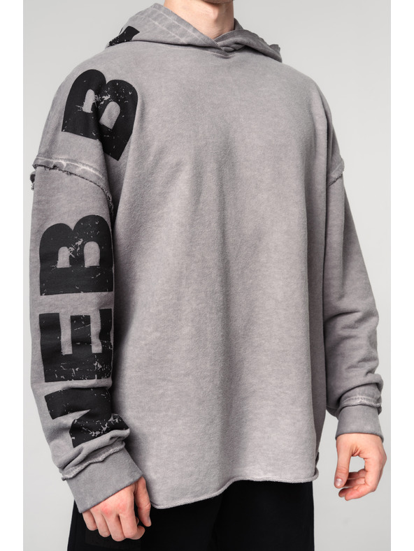 Nebbia Washed-off Oversized mikina s kapucí NO BS 371
