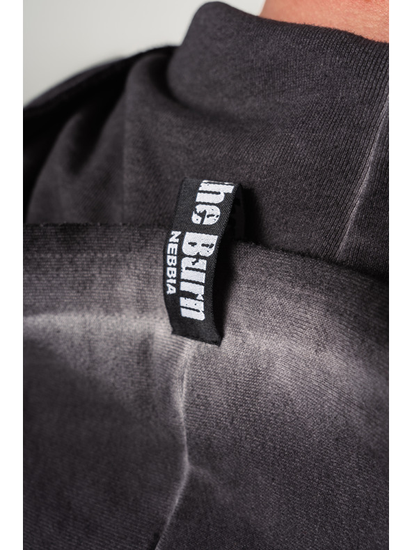 Nebbia Washed-off mikina na zip GYM BRO 362