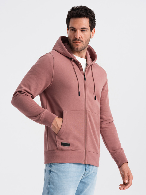 Ombre Clothing Pánská bavlněná mikina BASIC s rozepínáním  Ombre Clothing