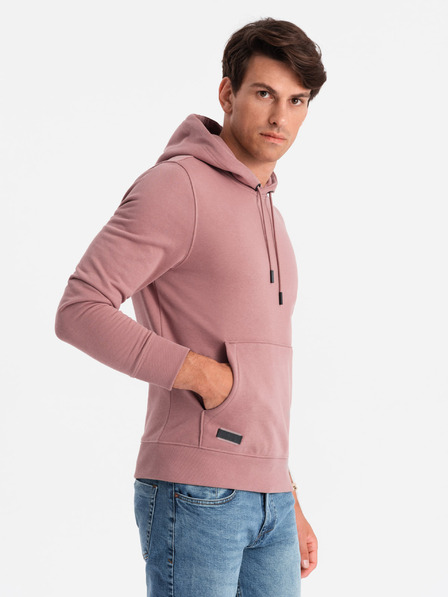 Ombre Clothing Pánská bavlněná mikina BASIC klokanka s kapucí  Ombre Clothing