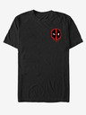 ZOOT.Fan Černé unisex tričko Marvel Deadpool SplatterIcon - Pocket
