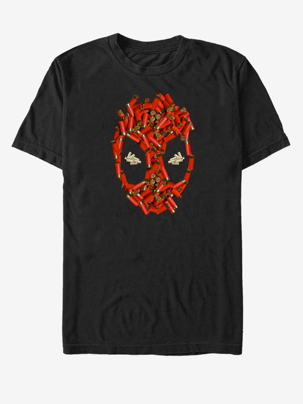 ZOOT.Fan Černé unisex tričko Marvel Shell Cases