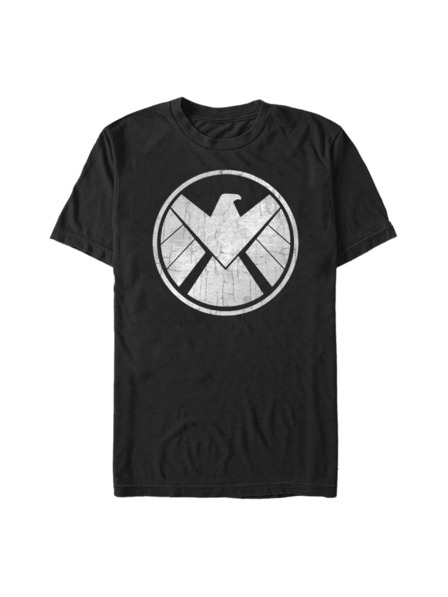 ZOOT.Fan Černé pánské tričko Marvel Crusty Shield