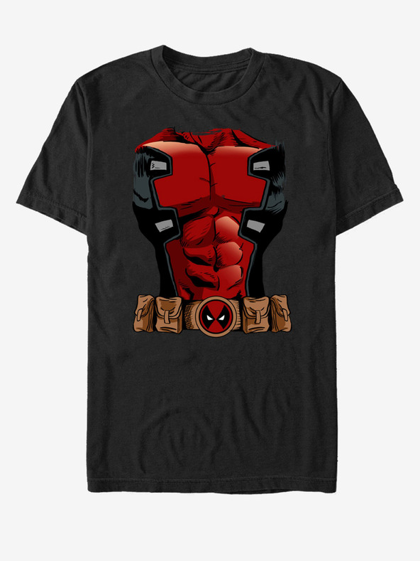 ZOOT.Fan Černé unisex tričko Marvel Deadpool Armor