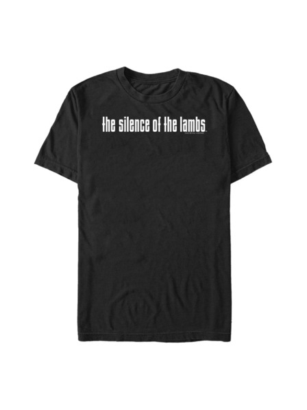 ZOOT.Fan Černé pánské tričko MGM The Silence Of The Lambs White Logo