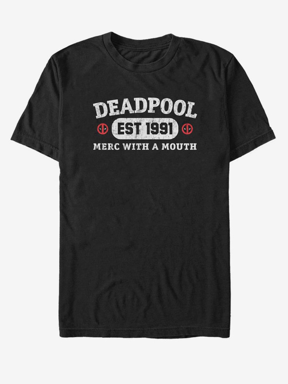 ZOOT.Fan Černé unisex tričko Marvel Athletic Merc